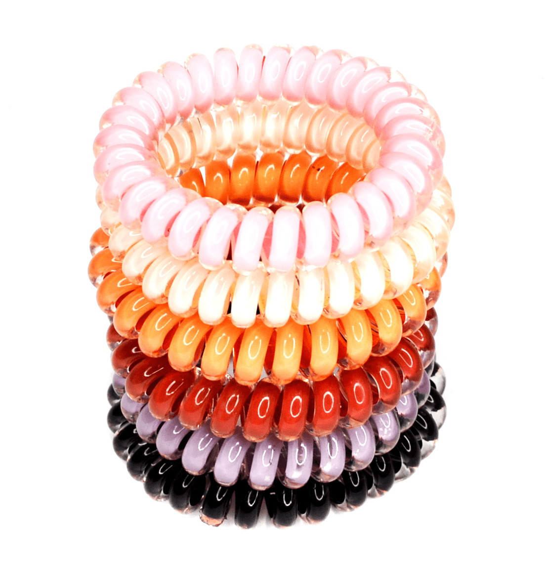 Гумки для волосся пружинка-3, ЦИНА ЗА ПЗ. 10ШТ, на планш. 10*5см (10 шт.), фото 1