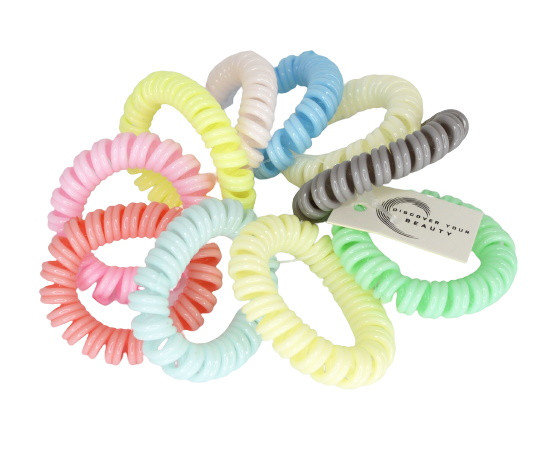 Резинка-пружинка для волосся, ЦІНА ЗА УП. 10ШТ, на планш. 10*9см (10 шт.), фото 1