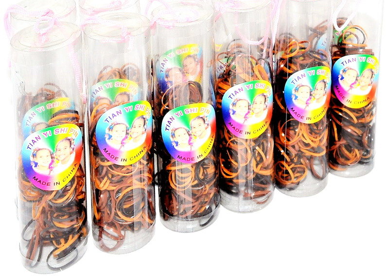 Силіконові резинки різнокольорові в тубі 10*3см, фото 1