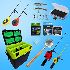 Якісний комплект для зимової риболовлі 19 в 1 від ТМ Fishing ROI