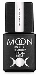 MOON FULL Glossy Top Coat - топ для нігтів без липкого шару 8 мл
