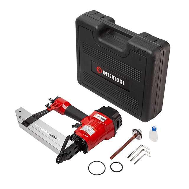 Степлер INTERTOOL PT-1615 пневматичний для скоби 10.80*50 мм у кейсі
