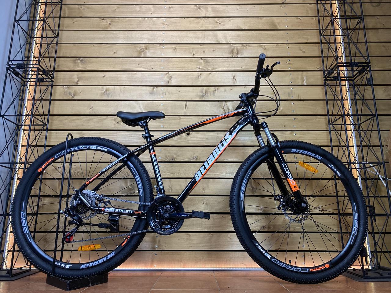 Велосипед гірський спортивний 29 Corso «Atlantis» LT- 29724 чорно-помаранчевий на зріст 167-178 см