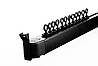 Посилений стельовий однорядний алюмінієвий карниз для важких штор, Strim ручний Чорний, фото 2