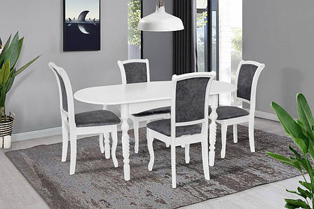 Стіл овальний на різьблених ніжках Бруно Мікс меблі, фото 1