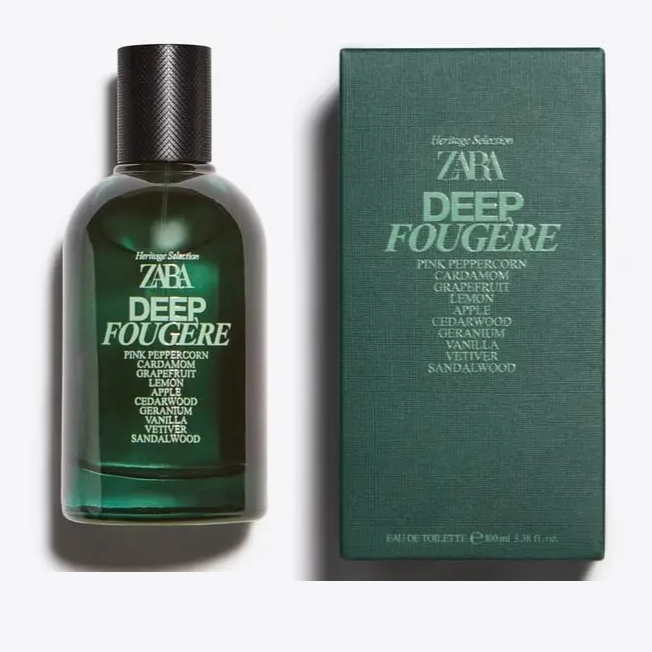 Чоловічий аромат Zara  Deep Fougère 100 Ml / 3.38 Oz