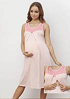 Сорочка ночная хлопковая для беременных и кормящих L