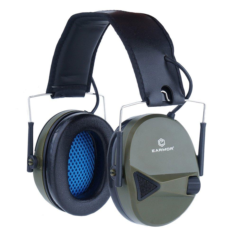 Активні стрілкові тактичні навушники Opsmen Earmor M31 Хакі