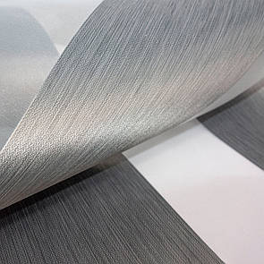 Рулонні штори день-ніч Блекаут Темно-сірий. Тканинні ролети