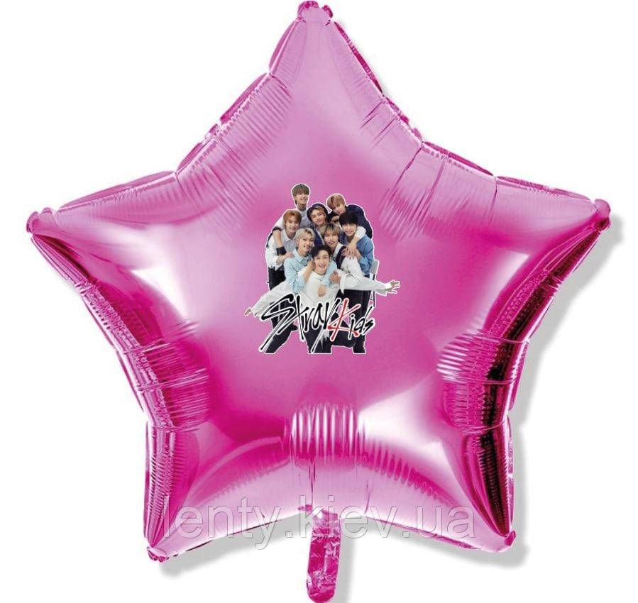 Наклейка на кулю "Стрей Кідс / Stray Kids" k-pop к-поп 18"  (без кульки)