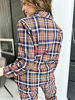 Піжама для дому в клітинку. Одяг для сну жіночий. Молодіжний домашній комплект., фото 8