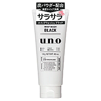 SHISEIDO Uno (Black) пінка для вмивання з деревним вугіллям, для жирної шкіри 130 гр