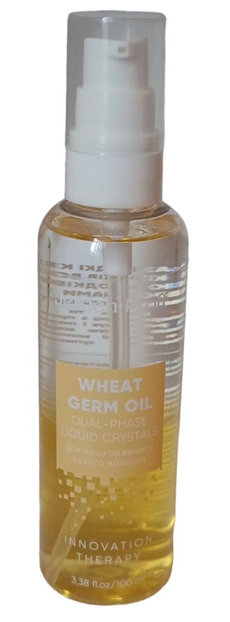 Двофазні рідкі кристали для сухих та пошкоджених кінчиків волосся Jerden Proff Wheat Germ Oil 100 мл
