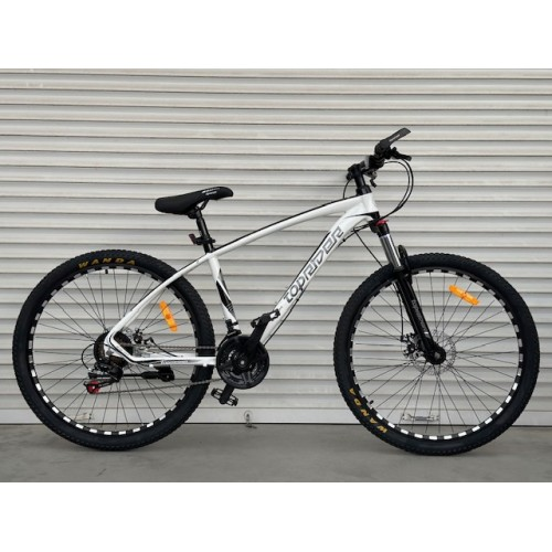 Велосипед гірський алюмінієвий Toprider 777 27.5" рама 17 обладнання Shimano Білий