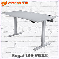 Стол для геймера Cougar Royal 150 PURE с электронной регулировкой высоты 71-122 см Белый