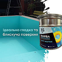 Фарба для басейну SOFT WATER 4,5кг Блакитний від Kings, фото 5