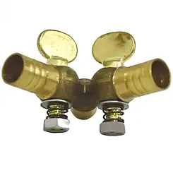 Трійник латунний 10 мм з перемикачем