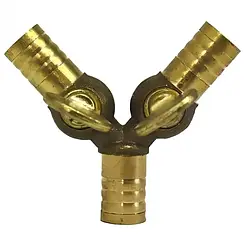 Трійник латунний з перемикачем 8 мм