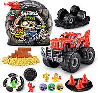 Набор Smashers Monster Wheels Dino truck от ZURU с 25 сюрпризами