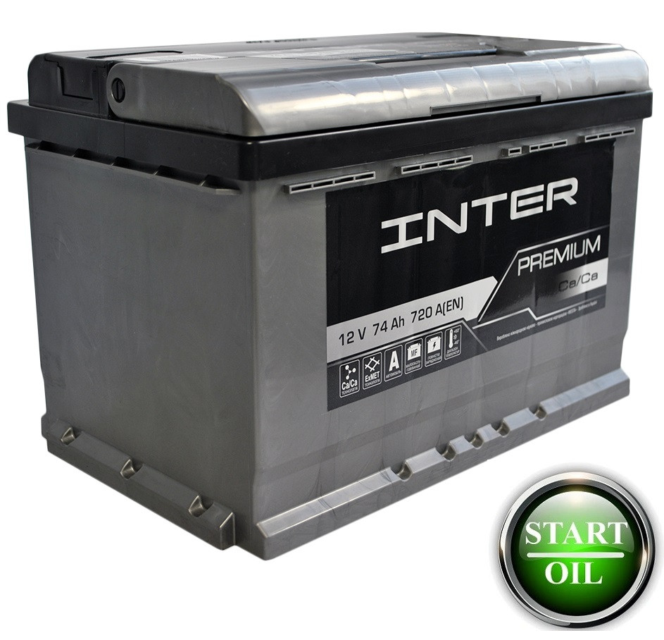 АКБ INTER Premium 74ah 720A R+