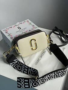 Жіноча Сумка Marc Jacobs The Snapshot Cloud White Multi Premium