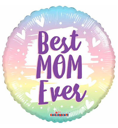 Повітряна куля "Best mom ever", розмір - 45 см., США, фото 1