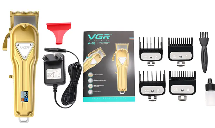Професійна машинка для стриження волосся й бороди VGR V-652, фото 3