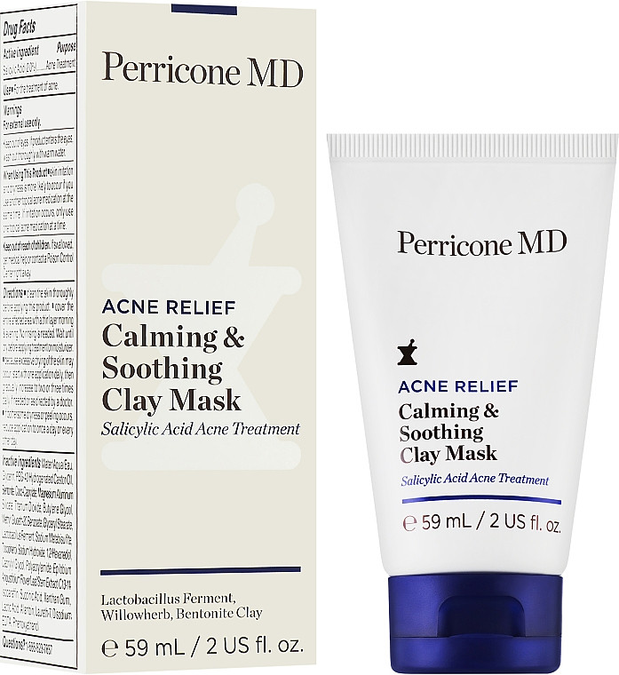 Маска для проблемної шкіри обличчя Perricone MD Blemish Relief Calming & Soothing Clay Mask 59 мл