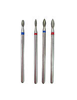 Алмазний бор форма оливи