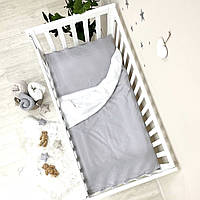 Сменный комплект постельного белья детский, 120*60см,серый