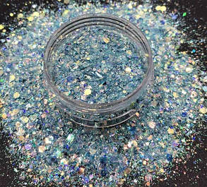 Глітер декор для дизайну нігтів Galaxy Mix