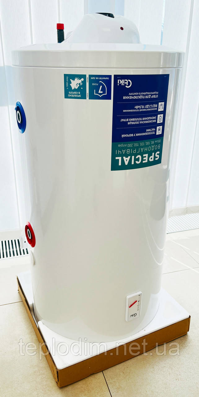 100 л. Бойлер комбінований Tiki TGRK D PrimeCR 100V9 (для котла), тепл. 0.4 м²