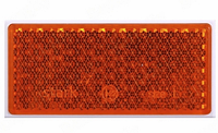 Светоотражатель (катафот) прямоугольный оранжевый (на скотче) 46х96 мм STARK Польша на прицеп