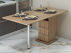 Розкладний стіл трансформер "Розмарин", прямокутний стіл на кухню книжка