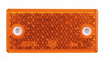 Светоотражатель (катафот) прямоугольный оранжевый (под болты) 46х93 мм STARK Польша на прицеп