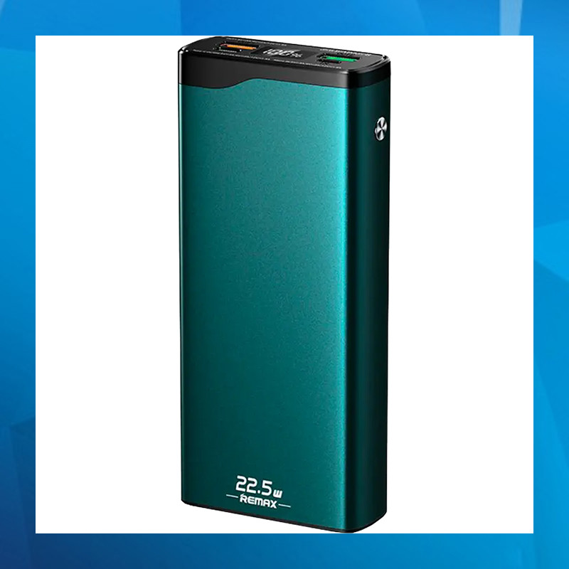 Зовнішній акумулятор Remax Kingkong II QC 22.5W + PD 18 W 20000 mAh Green (RPP-129) (20433)