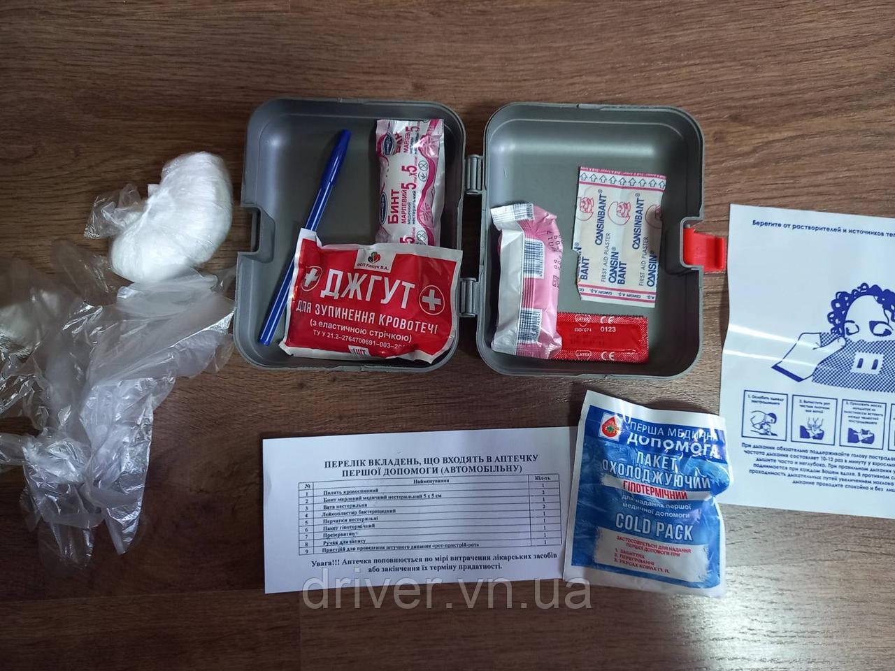 Аптечка "Швидка допомога". Пластиковий кейс. Укомплектована