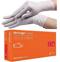 Перчатки латексные без пудры медицинские Dermagel® coated L 100 шт.