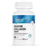 Морской колаген OstroVit COLLAGEN Marine with Hyaluronic Acid and Vitamin C 90 tabs