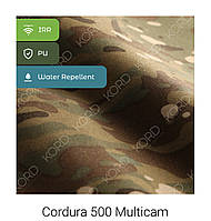 Подсумок жесткий на один магазин IRR Cordura 500 D Мультикам (multicam) з клапаном на липучці