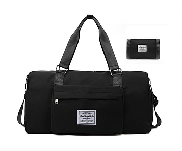 Сумка спортивна з кишенею для взуття Трансформер 31 л |51*25*24 Чорна