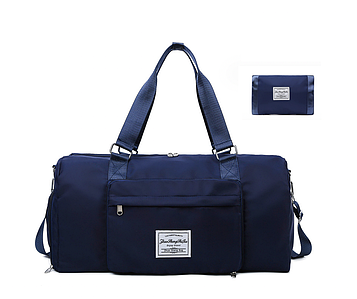 Сумка спортивна з кишенею для взуття Трансформер 31л | 51*25*24 Синій