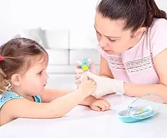 Дитячий тример для нігтів 6 в 1 Baby Nail Trimmer, Манікюрний набір для дітей і дорослих із насадками для шліф