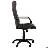 Офісне крісло Атлет-PL Tilt шкірозамінник чорний, фото 3