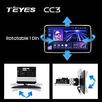 Универсальная штатная автомагнитола Teyes CC3 4+64 Gb (9") 1din 2k