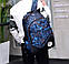 Рюкзак для школи та подорожей ZWX USB підключення, колір синій, розмір 50х32х20 + Подарунок, фото 6