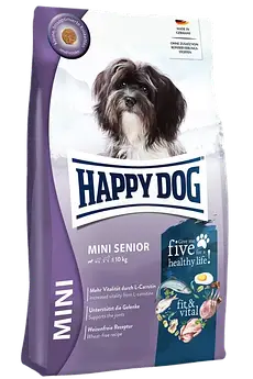 Сухий корм Happy Dog fit & vital Mini Senior 4kg для літніх собак дрібних порід вагою до 10 кг