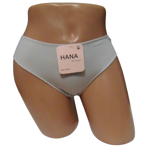 Труси бавовна рубчик Hana 57247 L-XL блакитні