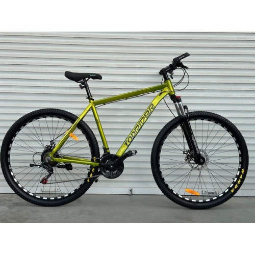 Велосипед гірський алюмінієвий Toprider 670 29" рама 21 обладнання Shimano Хаккі