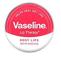 Бальзам для губ Lip Therapy Rosy Lip Balm рожевий відтінок Vaseline 17 г